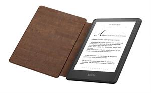 eBookReader Amazon Paperwhite 5 2021 mørk kork cover inde i